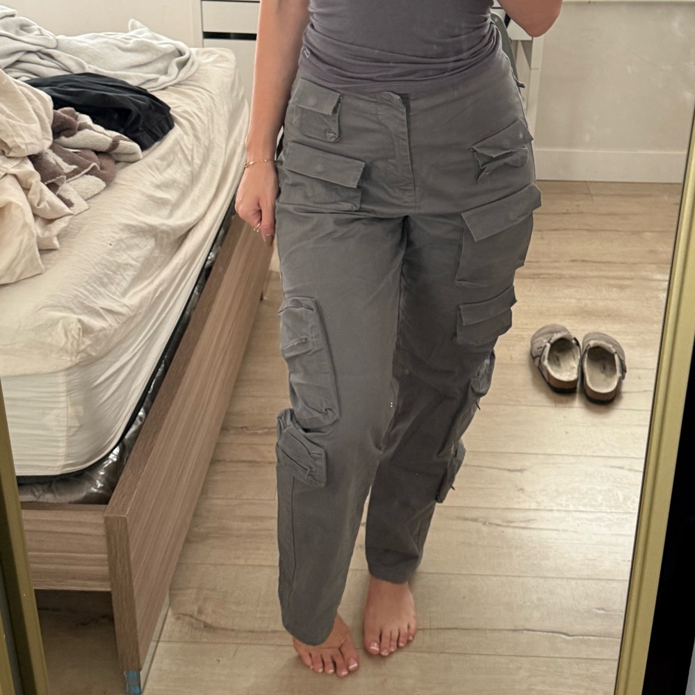 Gray Cargo Pants